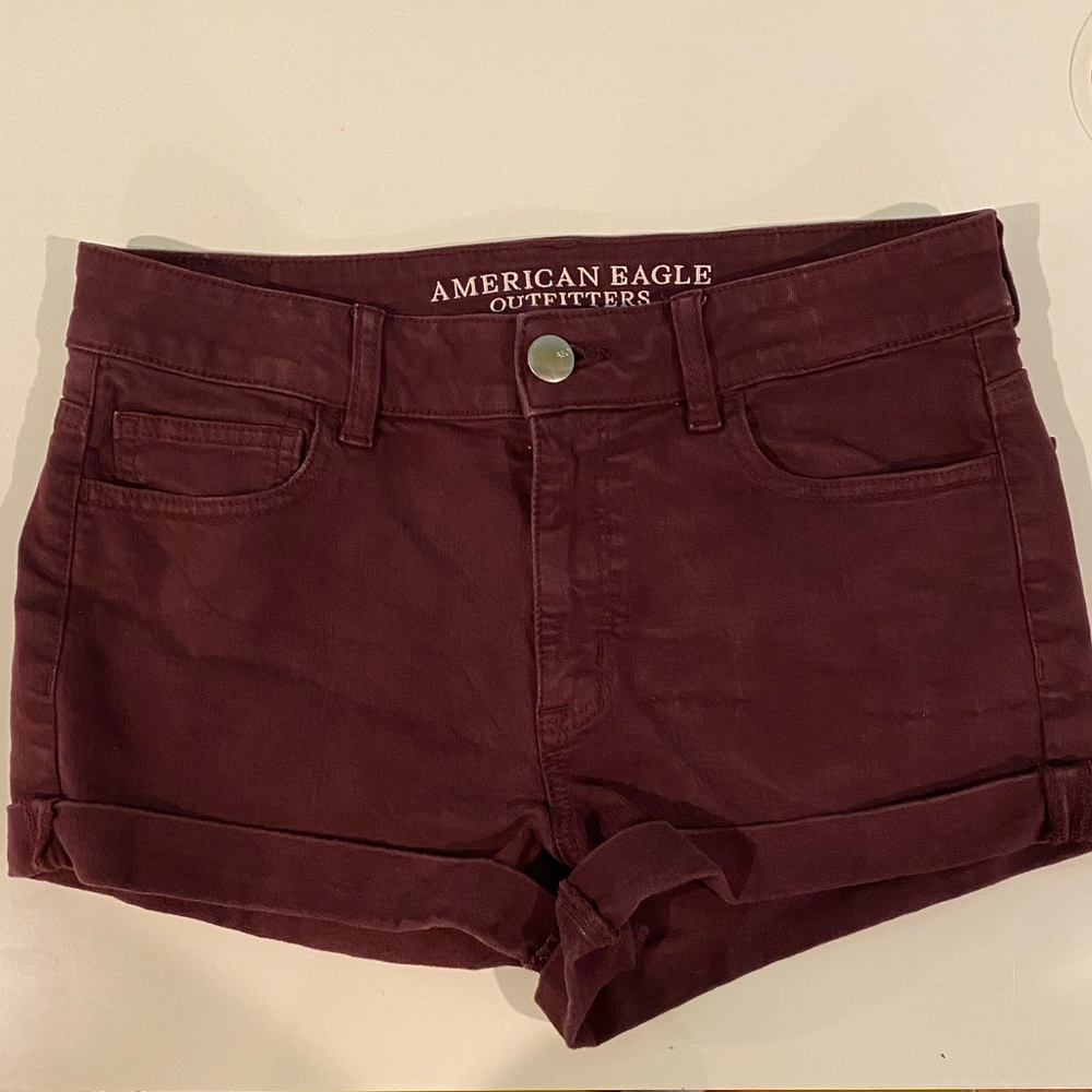 American Eagle Maroon Shorts